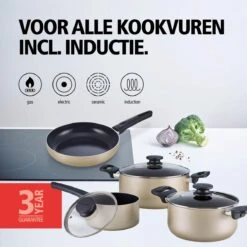 BRABANTIA START 2 COOK Pannenset - 4 Delig - Inductie - Keramische Anti Aanbaklaag - Pfas Vrij 9 BRABANTIA START 2 COOK Pannenset - 4 Delig - Inductie - Keramische Anti Aanbaklaag - Pfas Vrij -Merkloos Winkel 1200x1200 871