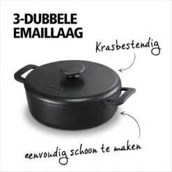 Brabantia The Dutch Braadpan - Matt Black - 28 Cm - Gietijzer -Merkloos Winkel 1200x1200 874