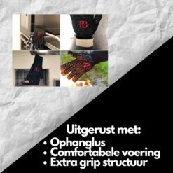 Brand-Brand - BBQ Handschoenen - Ovenhandschoenen - Vaderdag Cadeau - Barbecue Handschoenen - Oven Wanten - Hittebestendige Handschoenen -Merkloos Winkel 1200x1200 90