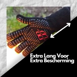 Brand-Brand - BBQ Handschoenen - Ovenhandschoenen - Vaderdag Cadeau - Barbecue Handschoenen - Oven Wanten - Hittebestendige Handschoenen -Merkloos Winkel 1200x1200 93