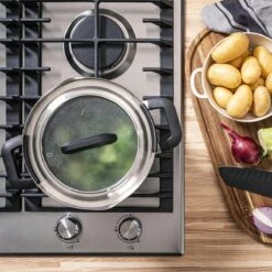 BK Flow Cool Black Glas Kookpannenset - 4-delig - Zwart - Glazen Deksel - Veilig Afgietsysteem - Inductie 9 BK Flow Cool Black Glas Kookpannenset - 4-delig - Zwart - Glazen Deksel - Veilig Afgietsysteem - Inductie -Merkloos Winkel 1200x1200 944