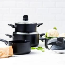 GreenPan Memphis Pannenset - 4-delig - Zwart - Inductie - PFAS-vrij -Merkloos Winkel 1200x1200 987