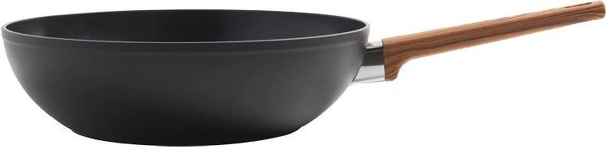 Gero Mark Wok Ø 28 Cm - Aluminium - Inductie - PFAS-vrij 2 Gero Mark Wok Ø 28 Cm - Aluminium - Inductie - PFAS-vrij - Afbeelding 2