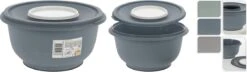 Merkloos Beslagkom - Roerkom - 5 Liter - Met Spatdeksel