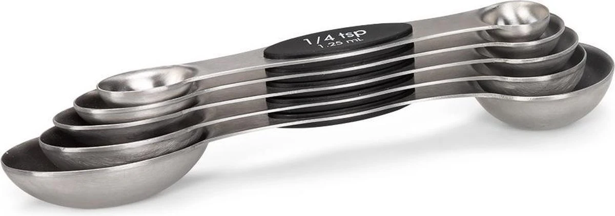 Patisse Maatlepels Magnetisch Rvs Zilver 5-delig 1 Patisse Maatlepels Magnetisch Rvs Zilver 5-delig