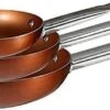 Merkloos Koekenpanset Copper Plus 20, 24 En 28 Cm