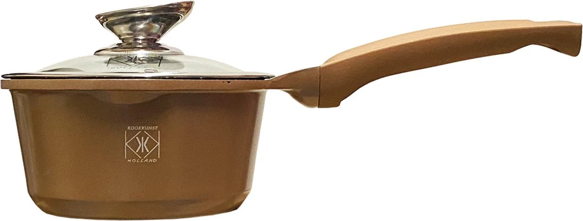 Kookkunst Holland Pannenset 10 Delig Inductie Met Deksels En Silicone Koudgrepen - Koper 2 Kookkunst Holland Pannenset 10 Delig Inductie Met Deksels En Silicone Koudgrepen - Koper - Afbeelding 2