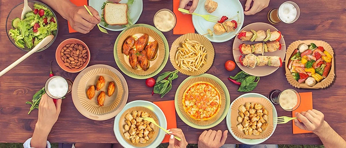 ByLife® Airfryer Bakpapier - Wegwerpbakjes Voor Airfryer - 100 Stuks - 20 CM 6 ByLife® Airfryer Bakpapier - Wegwerpbakjes Voor Airfryer - 100 Stuks - 20 CM - Afbeelding 6