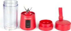 Sikmann Blender To Go Met 50 Smoothie Recepten - Ijsblok Maler - Draagbare Blender - Blender - Portable Blender - Smoothie Maker - 380ML Rood -Merkloos Winkel 1200x531 3