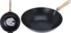 Excellent Houseware Wok Ø30cm Non Stick Zwart Houten Handvat 30 Cm - Pan - Koken - Eten - Keuken -Merkloos Winkel 1200x560 1