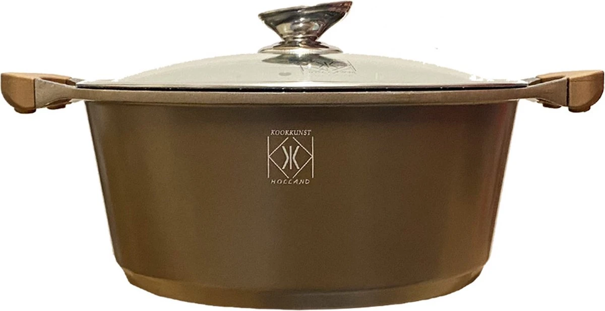 Kookkunst Holland Pannenset 10 Delig Inductie Met Deksels En Silicone Koudgrepen - Koper 4 Kookkunst Holland Pannenset 10 Delig Inductie Met Deksels En Silicone Koudgrepen - Koper - Afbeelding 4