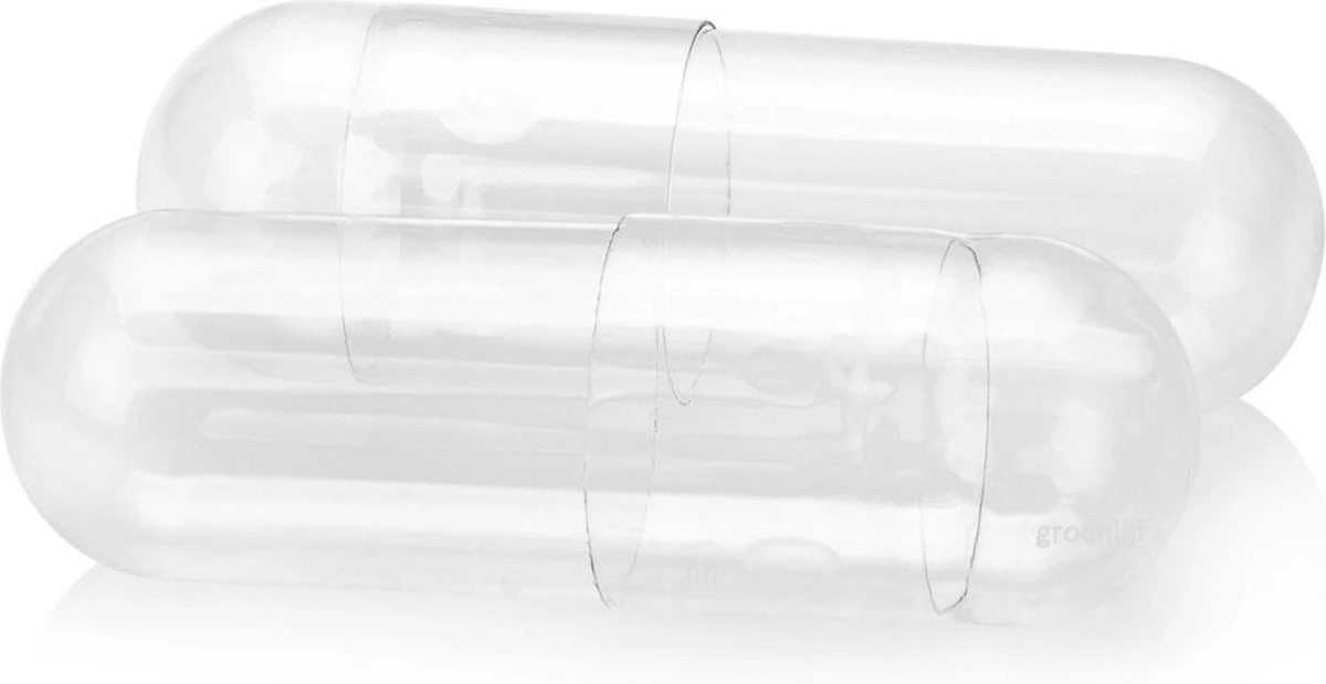 Lege Capsules - Maat 00 – 100 Stuks - Groenlijf 1 Lege Capsules - Maat 00 – 100 Stuks - Groenlijf