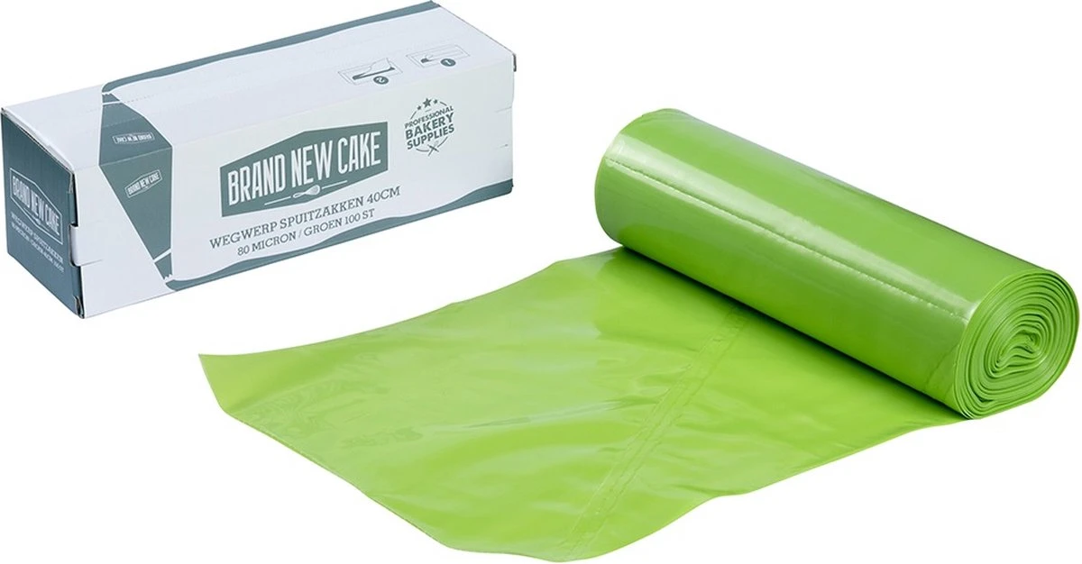 BrandNewCake Wegwerp Spuitzak 40cm Groen 100 Stuks 2 BrandNewCake Wegwerp Spuitzak 40cm Groen 100 Stuks - Afbeelding 2
