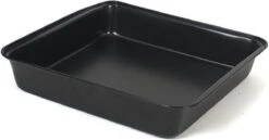 Brownie/taart Bakvorm/bakblik Vierkant 22,5 X 23,5 C 4,5 Cm Zwart - Springvormen