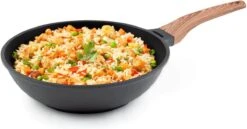 Rosmarino Black Line - Wokpan - Ø30cm - 100% PFAS & PFOA Vrij - Gegoten Aluminium - Non-stick Minerale Coating - Ergonomische Handgreep - Geschikt Voor Alle Warmtebronnen & Vaatwasser -Merkloos Winkel 1200x628