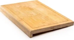Houten Snijplank Coninx Voor Werkblad Of Tafel | Snijplank Met Steunrand En Sapgroef | 45x30CM | 2,5CM Dik | Bamboe