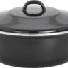 Lite-Body - Emaille - Magnus Braadpan 28cm/3,5l Met Deksel - Inductie - Zwart