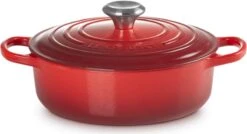 Le Creuset - Gietijzeren - Lage Braadpan - 24cm - Kersenrood -Merkloos Winkel 1200x653 1