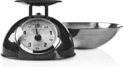Nedis Keukenweegschaal - Analoog - Roestvrij Staal - Verwijderbare Kom - Zwart -Merkloos Winkel 1200x655 9