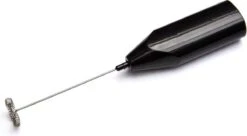 INTER-CAFFÈ® Elektrische Melkopschuimer - Handmatige Melkopschuimer - Melkschuimer - Zwart - 1 Jaar Garantie