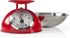 Nedis Keukenweegschaal - Analoog - Roestvrij Staal - Verwijderbare Kom - Rood -Merkloos Winkel 1200x661 7