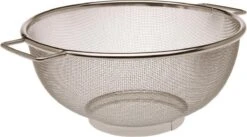 Merkloos RVS Keuken Vergiet/zeef 25 Cm - Keuken/koken Benodigdheden - Pasta/aardappels/groente Afgieten - Zeven/vergieten