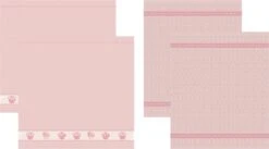 DDDDD 2x Theedoek + 2x Keukendoek Bakery - Pink