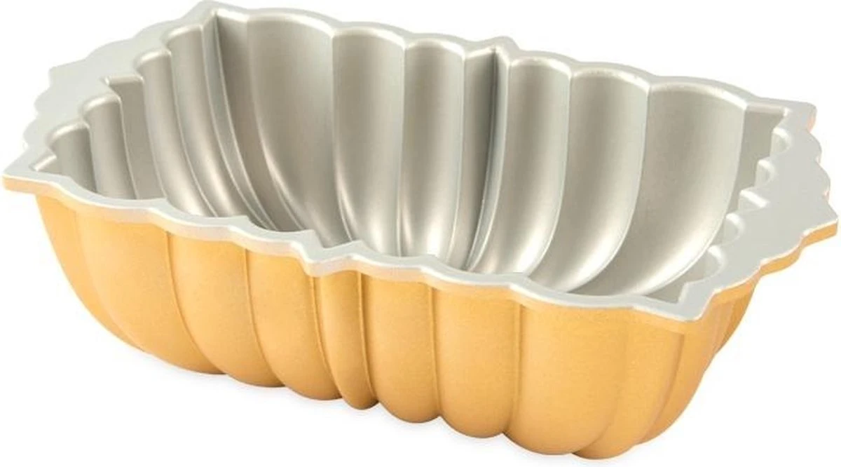 Bakvorm "Classic Fluted Loaf Pan" - Nordic Ware | Premier Gold Little Bundts 6 Bakvorm "Classic Fluted Loaf Pan" - Nordic Ware | Premier Gold Little Bundts - Afbeelding 6