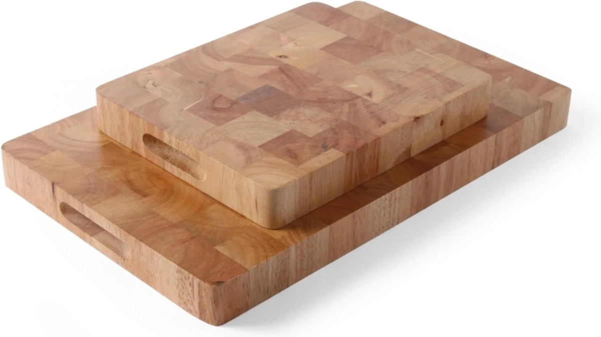 Hendi Snijplank Hout - Rubberwood - 53x32,5x(H)4,5cm 1 Hendi Snijplank Hout - Rubberwood - 53x32,5x(H)4,5cm