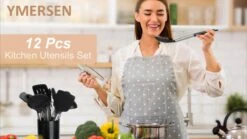 Merkloos Keukengerei Set Met Houder 12-delig - Siliconen – Ophangbaar - Antiaanbak Laag – Hittebestendig En BPA Vrij - Zwart -Merkloos Winkel 1200x675 58