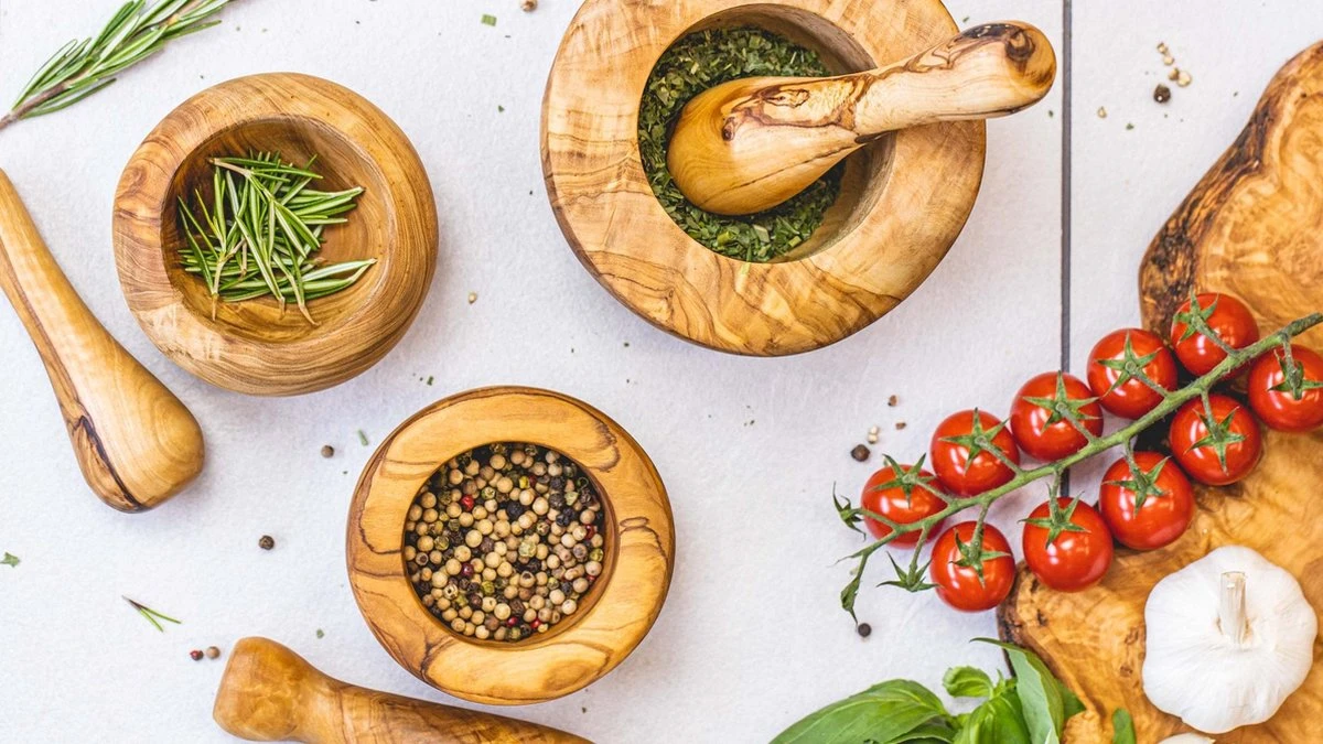 Jay Hill Vijzel Tunea - Olijfhout - ø 10 Cm 2 Jay Hill Vijzel Tunea - Olijfhout - ø 10 Cm - Afbeelding 2