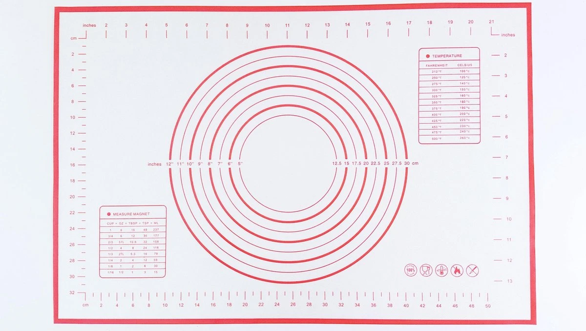 Merkloos Bakmat Anti-Stick - Siliconen - Hittebestendig - 60 X 40 Cm 11 Merkloos Bakmat Anti-Stick - Siliconen - Hittebestendig - 60 X 40 Cm - Afbeelding 11