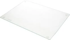 2x Glazen Snijplanken/serveerplanken Met Siliconen Voetjes 30 X 40 Cm
