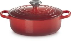 Le Creuset - Gietijzeren - Lage Braadpan - 24cm - Kersenrood -Merkloos Winkel 1200x695 6
