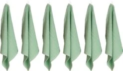 Set Keuken Handdoek - 6 Stuks - Mint Groen - 50x50cm