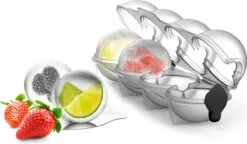 Merkloos 2 Ijsballenvorm - 2 Stukjes - Ijsblokjesvormen - Ice Ball Maker - BPA Vrij