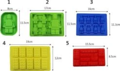 Merkloos TDR- Brick Robot Siliconen Ijsbakvormset - 5 Delig -Merkloos Winkel 1200x711 12