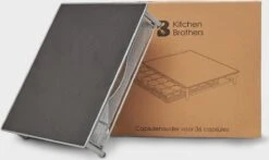 KitchenBrothers Capsulehouder - Met Lade - Dolce Gusto - 36 Cups - Zwart/Zilver -Merkloos Winkel 1200x715 15