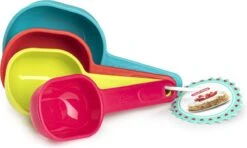 Maatschepjes/maatlepeltjes Set Van 4x Stuks Kunststof - Handige Keuken Spullen - Inhoudsmaten 60/80/120/240 Ml/gram