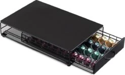 Navaris Capsulehouder Met Lade - IJzeren Houder Voor Koffiecups - Geschikt Voor Nespresso Vertuo Cups - Opberglade Voor 40 Koffiecapsules -Merkloos Winkel 1200x723 9