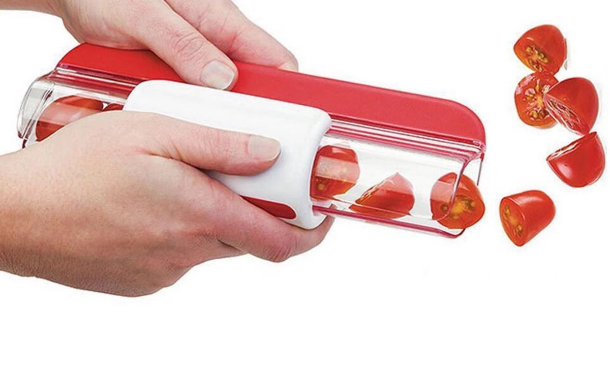 Zip Slicer - Fruitsnijder - Tomatensnijder - Druiven Snijder - Keuken Tool - Salade Snijder - Fruit Slicer 3 Zip Slicer - Fruitsnijder - Tomatensnijder - Druiven Snijder - Keuken Tool - Salade Snijder - Fruit Slicer - Afbeelding 3