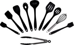 Merkloos Keukengerei - Keuken Set - Bakset -10-delig Set - Kookgerei Spatel – Garde – Bakspaan – Opscheplepel – Schuimspaan – Pannenlikker – Siliconen -Merkloos Winkel 1200x727 10