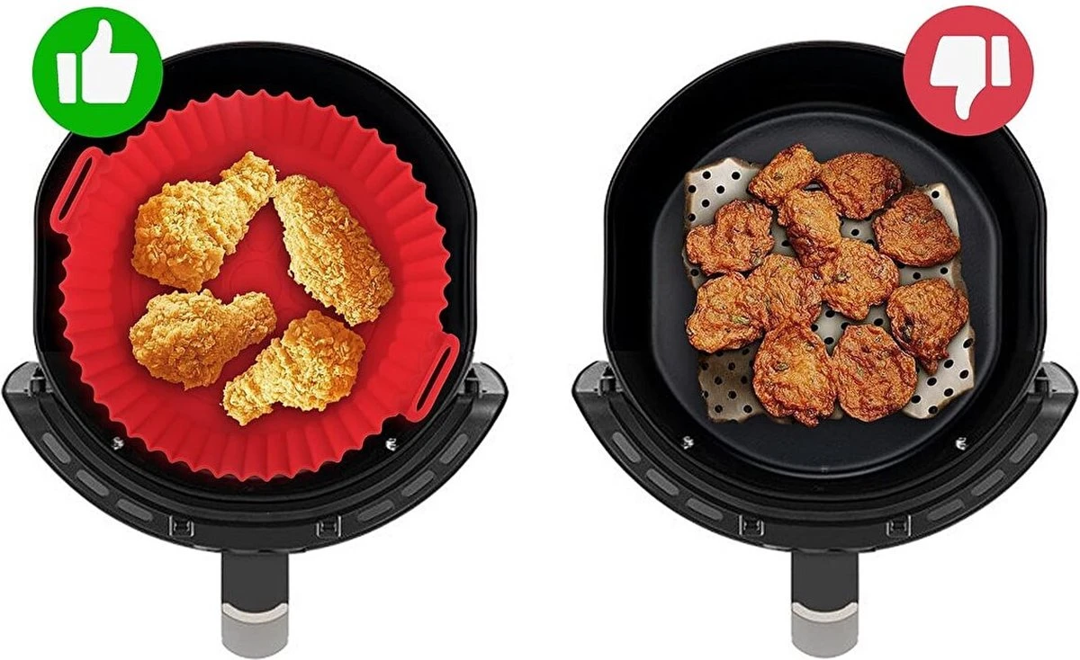 Merkloos Airfreyer Siliconen Bakje - Airfryer Bakvorm - Airfryer Accesoires - BPA Vrij - Airfyer Mandje - Alternatief Airfyer Bakpapier - 20 Cm 2 Merkloos Airfreyer Siliconen Bakje - Airfryer Bakvorm - Airfryer Accesoires - BPA Vrij - Airfyer Mandje - Alternatief Airfyer Bakpapier - 20 Cm - Afbeelding 2