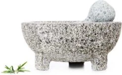 Cosy&Trendy Vijzel Met Stamper - Graniet - Ø 20 Cm