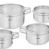 Tefal Nordica Pannenset 4 Delig - Steelpan Ø16 Cm & Kookpan Ø 18 + Ø 20 + Ø 24 Cm