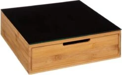 Luxe Capsulehouder Voor Koffiecups - Bamboe - Koffieapparaat Stand Met Lade Voor Koffiecups - Stijlvolle Koffiecupshouder
