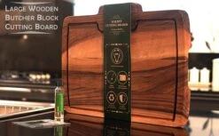 Walnoot Snijplanken - Hout - Grote Dikke Walnoten Snijplank (43 X 30 Cm) - Omkeerbare Grote Houten Snijplank - (met Hout Olie En Doek)