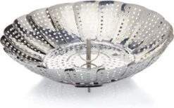 KitchenCraft Verstelbaar RVS Stoommandje - 23 Cm - Kitchen Craft