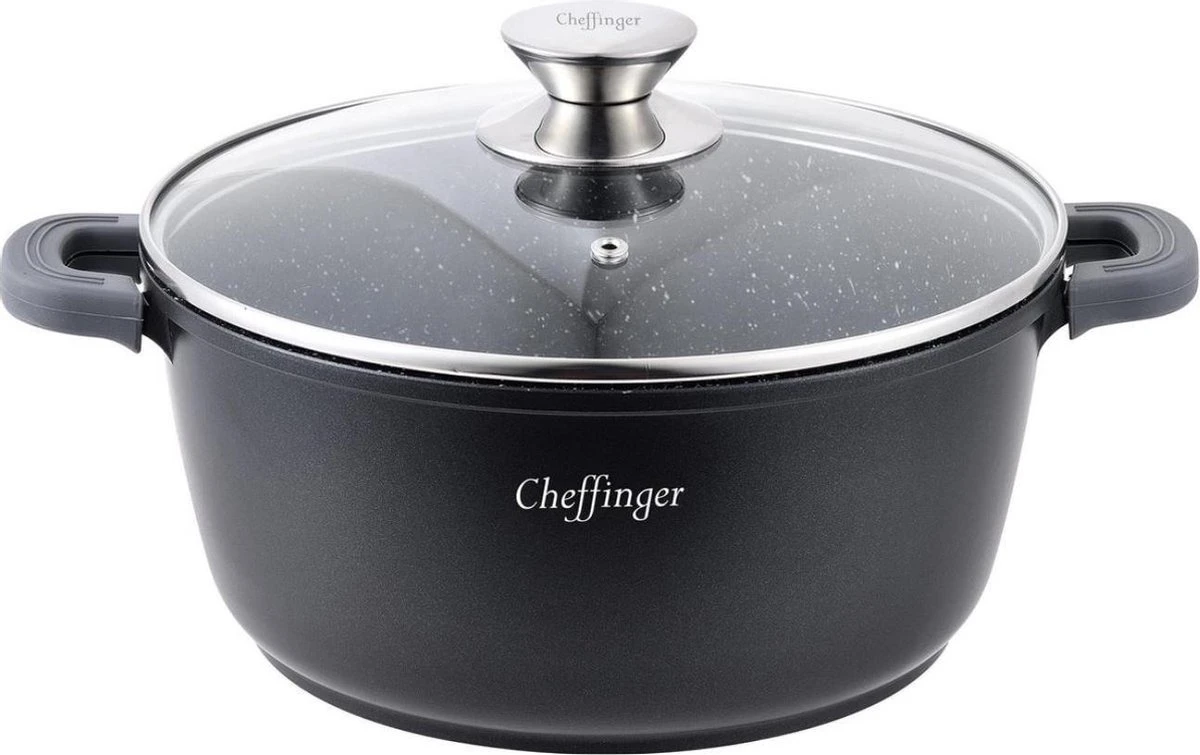 Cheffinger 20cm Kookpot - CF-DC20 2 Cheffinger 20cm Kookpot - CF-DC20 - Afbeelding 2