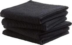 DDDDD Vaatdoek Basic Black 30 X 30 Cm Per 4 Stuks
